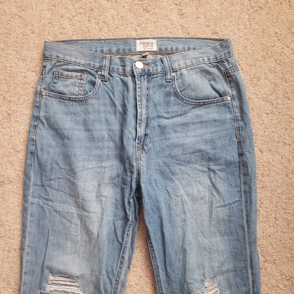 Insane Gene Light Wash Distressed Jeans - Picture 3 of 5